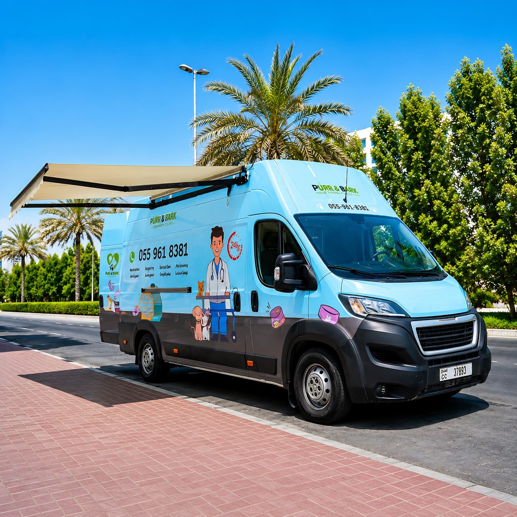 Purr & Bark mobile vet van