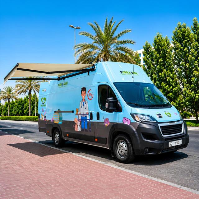 Purr & Bark mobile vet van
